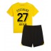 Borussia Dortmund Karim Adeyemi #27 Hjemmedraktsett Barn 2023-24 Kortermet (+ Korte bukser)